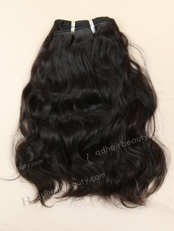 In Stock Indian Remy Hair 10" Natural Wave Natural Color Machine Weft SM-161